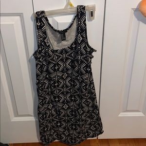 Aztec print mini dress